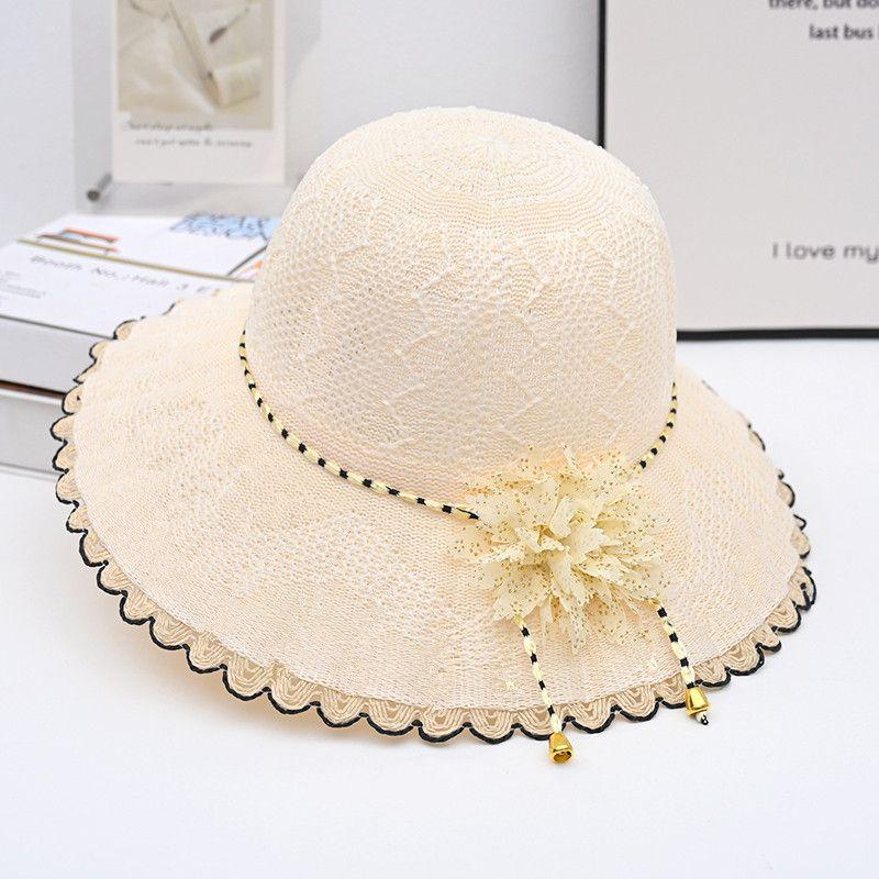 New Versatile Hat for Children's Summer Round Face Sun Protection Foldable Beach Sun Hat Tourist Flower Fisherman Hat