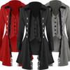 Agesgoth Middle The Vintage Steampunk Lapel Halloween Party Coat Jacket Long