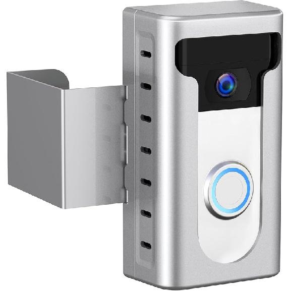 KIMILAR 2024 Upgrade Anti-Theft Video Doorbell Mount, Not Block Doorbell Motion Sensor, Adjustable No-Drill Mounting Bracket Wedge Holder Accessories