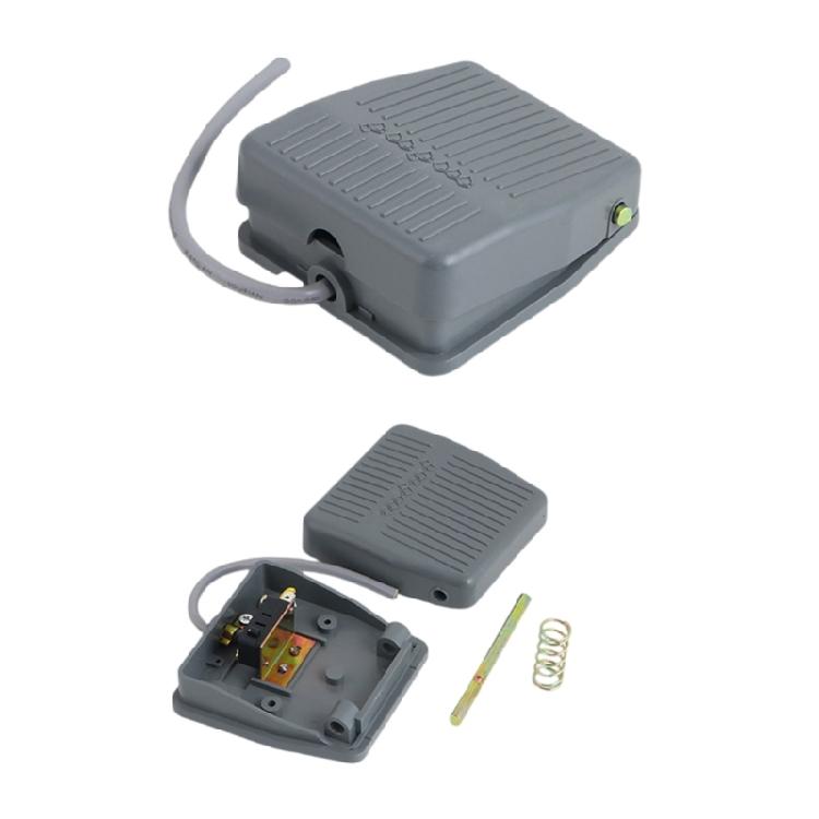 2 Pcs Plastic Foot Pedal Switches with 16cm Line TFS-201 Foot Switches Reset Foot Switches