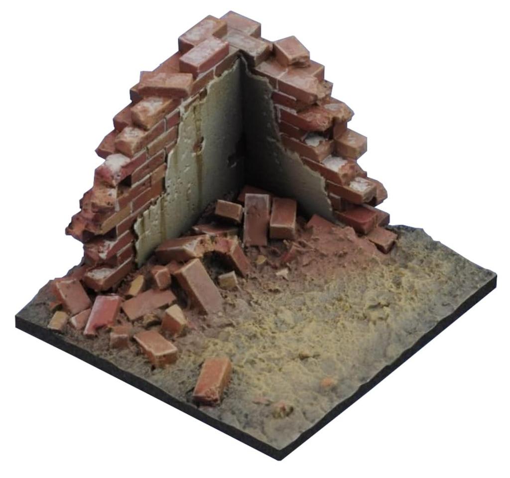 Royal Model Diorama Accessory Vignette Base 10 Collapsed Wall and Floor 40mm x 40mm Resin Kit RM941 1/35 1/35-1/32 No.
