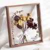 Modern Minimalist DIY Preserved Flower Mirror Frame - Decorative Hollow Picture and Dry Flower Display Stand