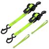 Heavy Duty Tie Down Straps High-Quality Double-Hook Ratchet Tie Down Strap Fast Locking Steel Buckle