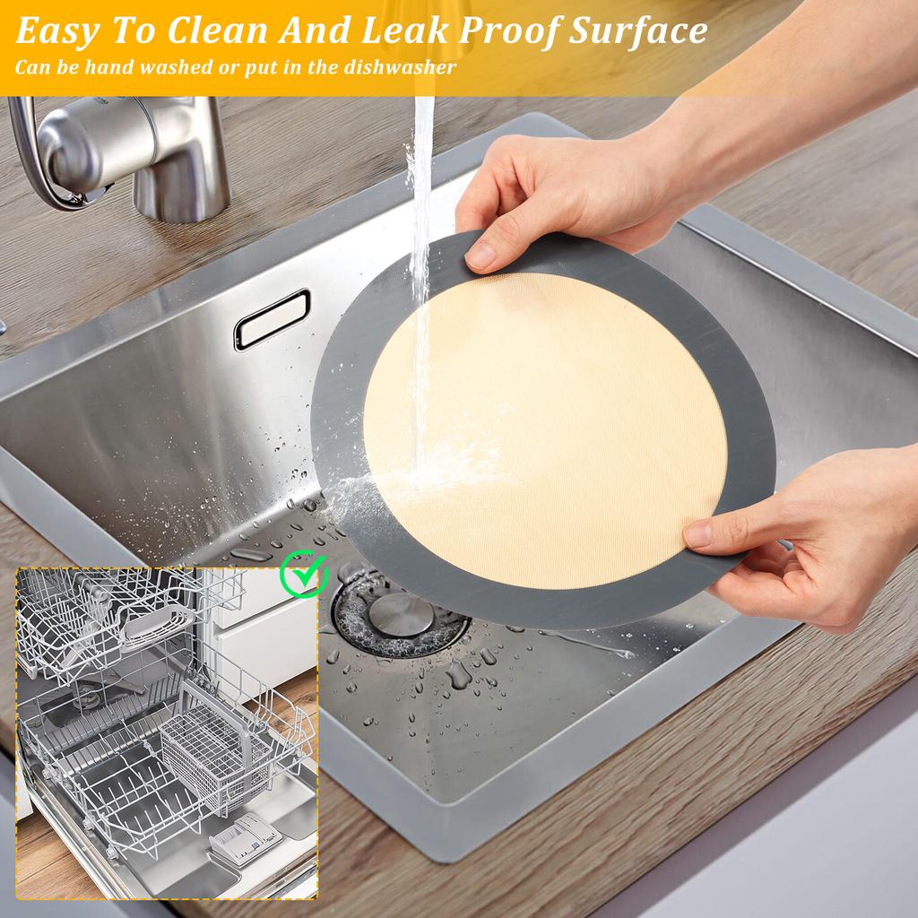 Silicone Baking Mat Springform Cake Tin Mat Nonstick Baking Pad Easy Release Silicone Bread Mats for Cake Shop Kitchen Accessory