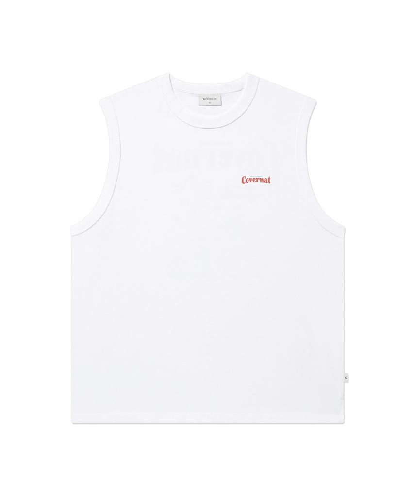 COVERNAT Surfing Motion Graphic Sleeveless White