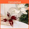 Simulated Flower Pendant With Sequins Design Christmas Home Decoration Prop For Holiday Decor And Diy Wreaths