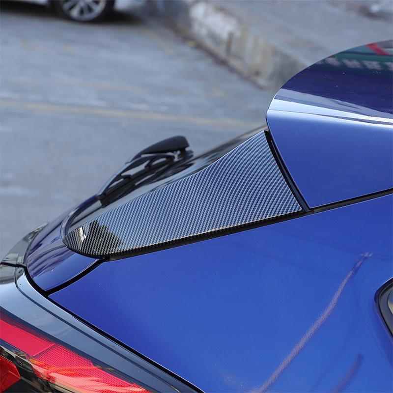 ABS Carbon fiber For Subaru Crosstrek 2026 2026 Car Rear Window Glass C-pillar Decorative Panel Sticker Car Exterior Accessories