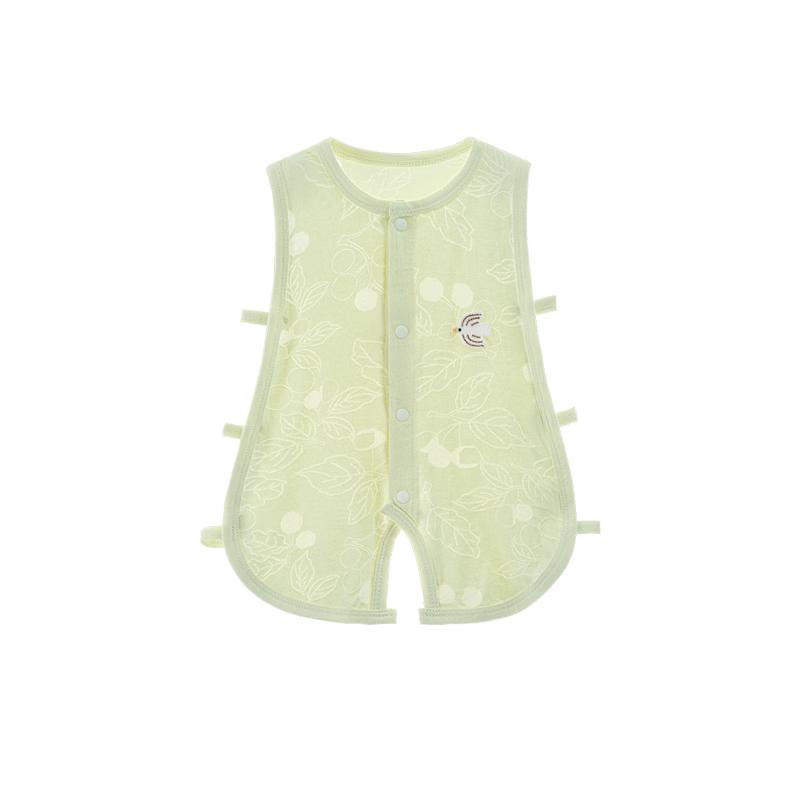 Chamomile Print Baby Sleeveless Romper 73