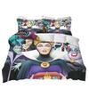 Anime Zločinci Maleficent Ursula Zlá královna Ložní souprava Povlak na přikrývku Přikrývky Dvojitý Comforte 100% Polyester 3dílná sada