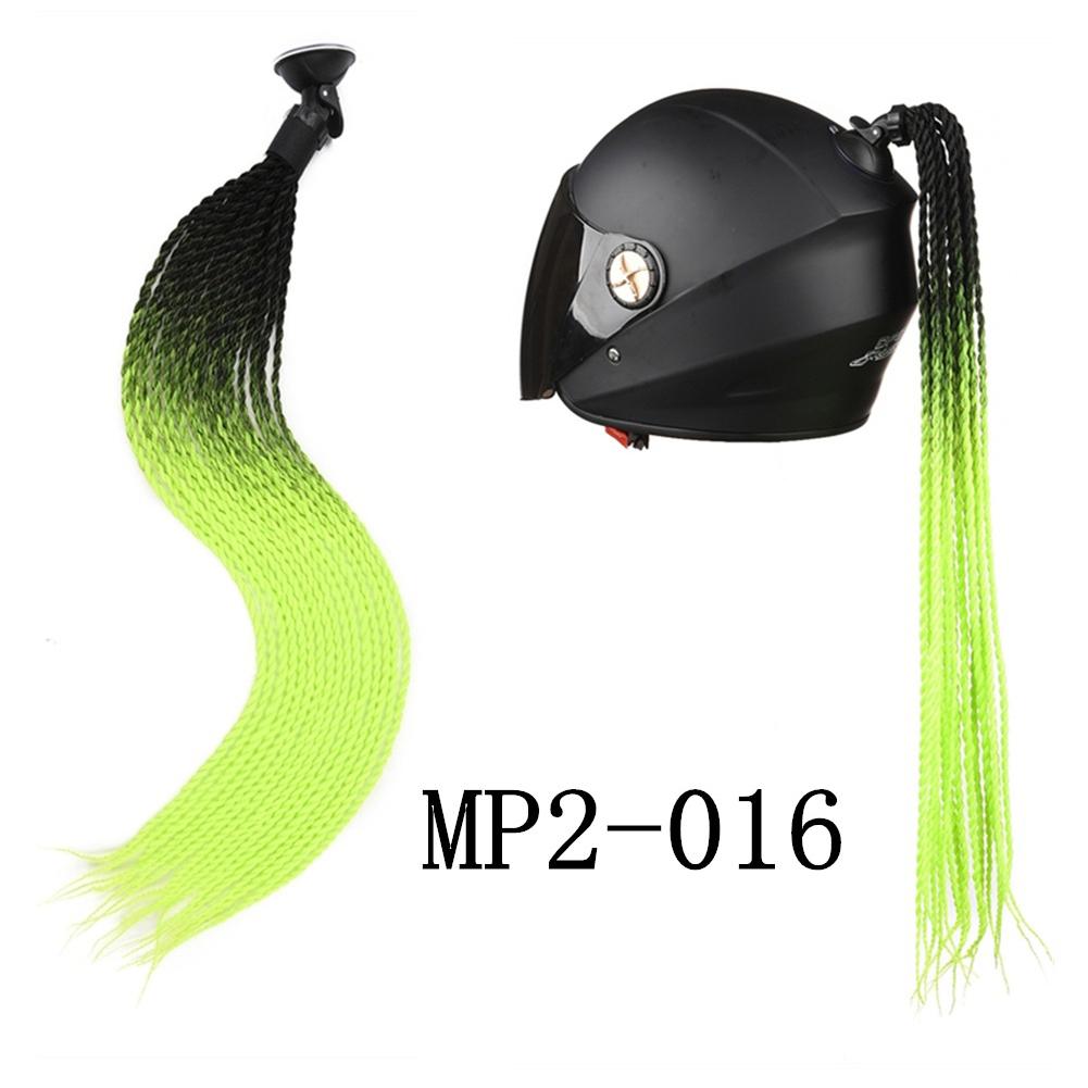 1Pc Motorcycle Helmet Braids Wig Multicolor Loose Wig Ponytail Braid Motorbike Helmet Pigtails Decoration Dual Pigtail Ponytail