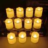 26-27 24pcs Flickering Flameless LED Candles, Battery Operated Flameless Tea Lights Tea Light Candles