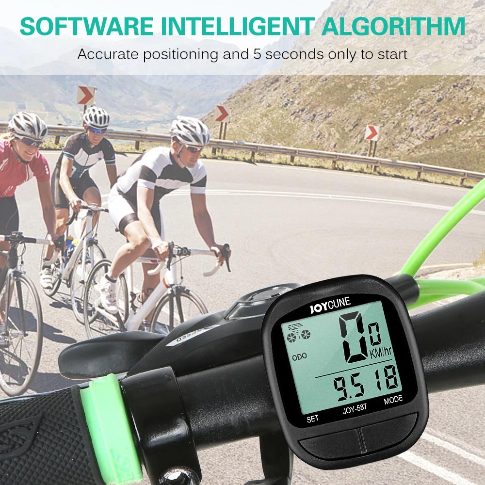 Bike Computer Bicycle Waterproof Wired Speedometer and Odometer Stopwatch Cycle Bike Computer with LED Display for Cycle  Match