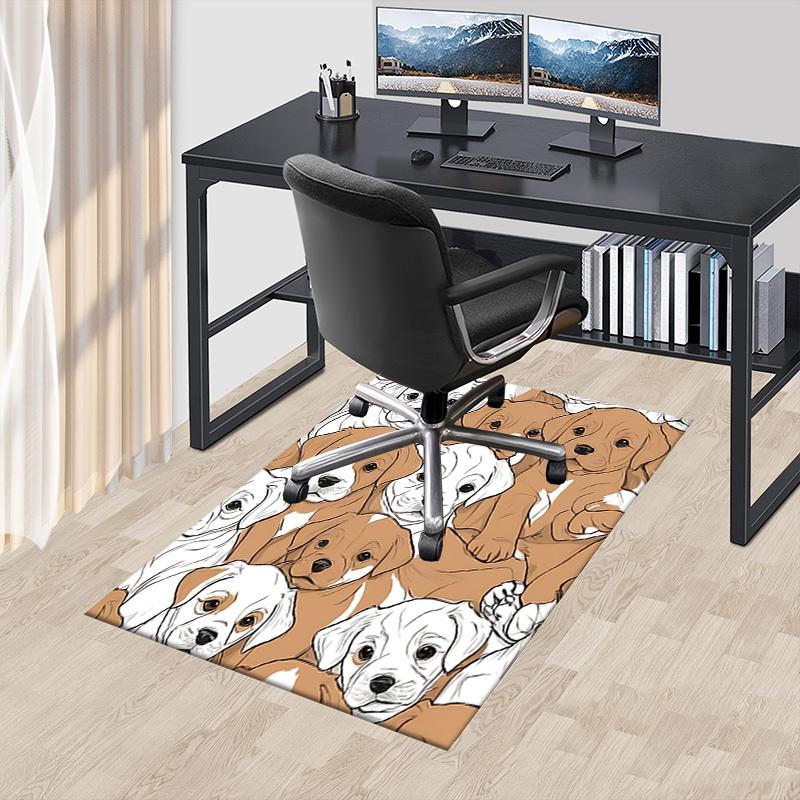 1PC Puppies Dogs Non-Slip Floor carpet, suitable for Office, bedroomand playrooms. It can also be used as a sofa footrest cover-T48