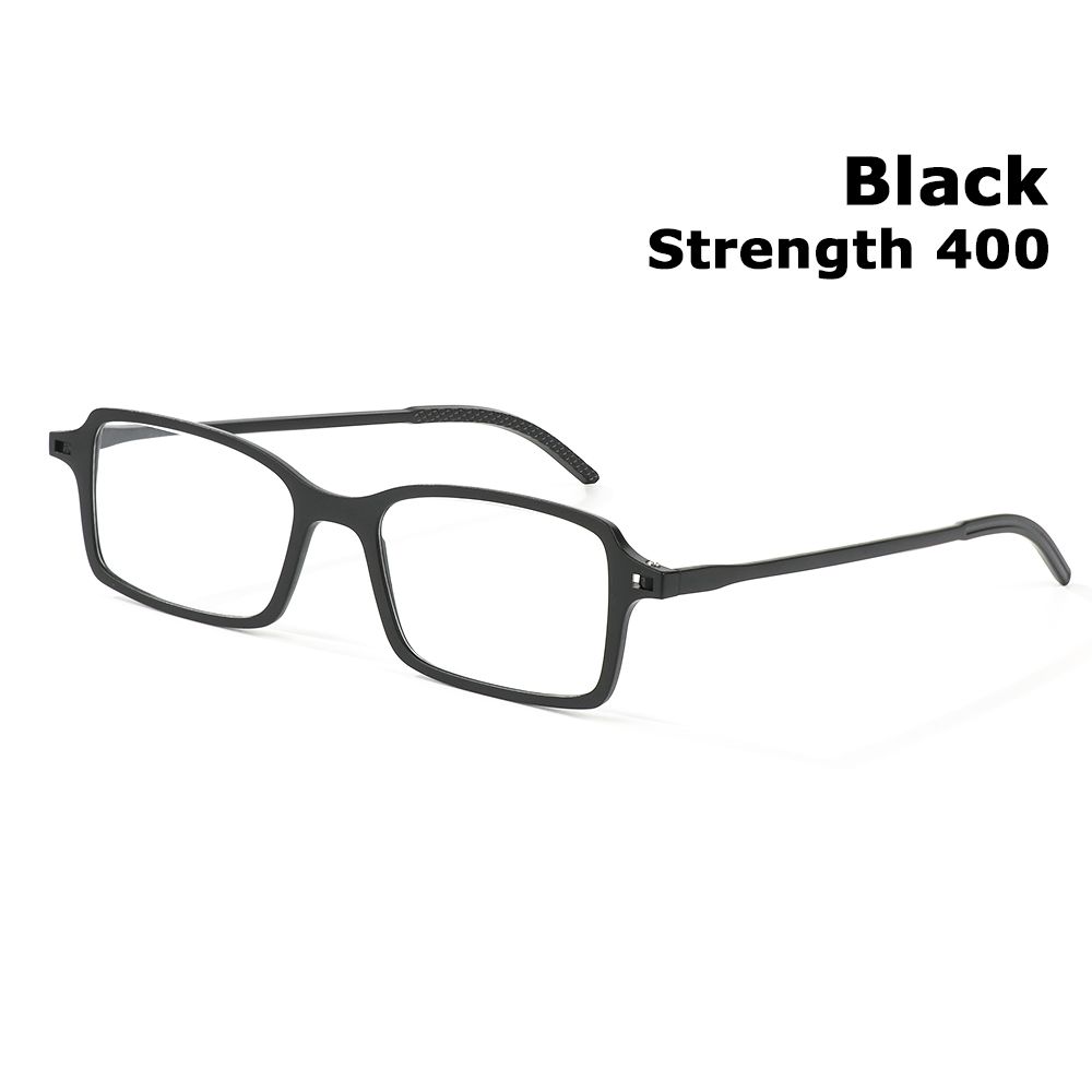 

Unisex Elegant Vintage Eye Protection Reading Glasses Anti-Blue Light Eyeglasses Ultra Thin Frame Strength 350 чёрный