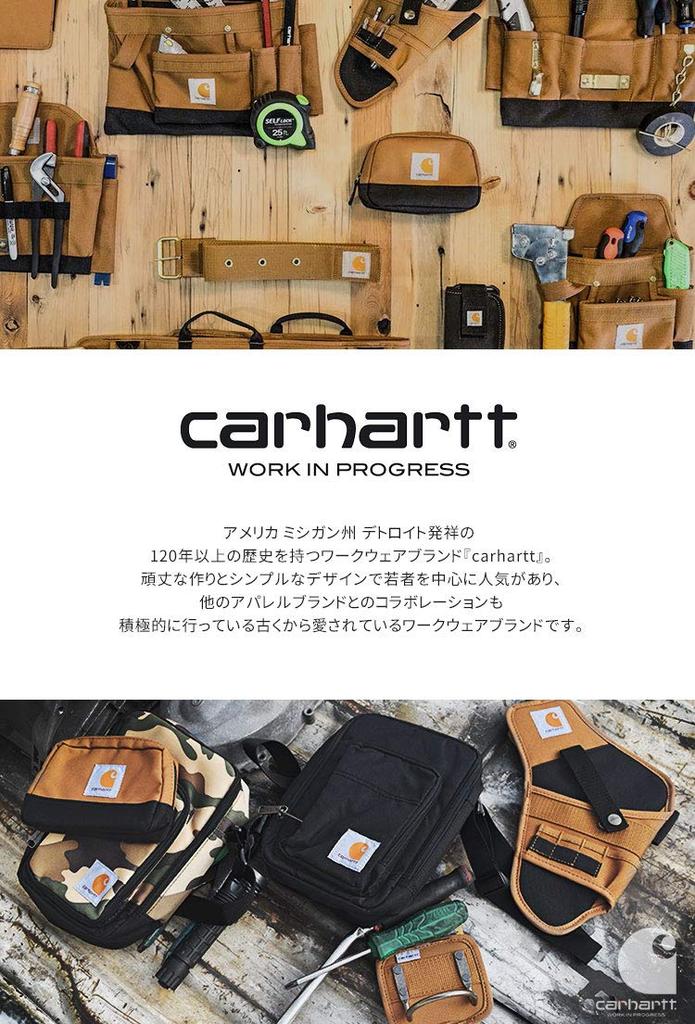 Carhartt Body Bag Brand Black Camo Brown Shoulder Logo One Shoulder Crossbody Work American Casual 220700 [Carhartt] Men's Women's