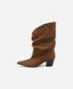 Salt And Chocolate Gel Slouch Western Boots 412546018(5Cm)