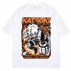 Anime My Hero Academia Bakugo Katsuki Print T-Shirts Vintage Harajuku Fashion Men Women T-shirts Pure Cotton Casual T Shirt