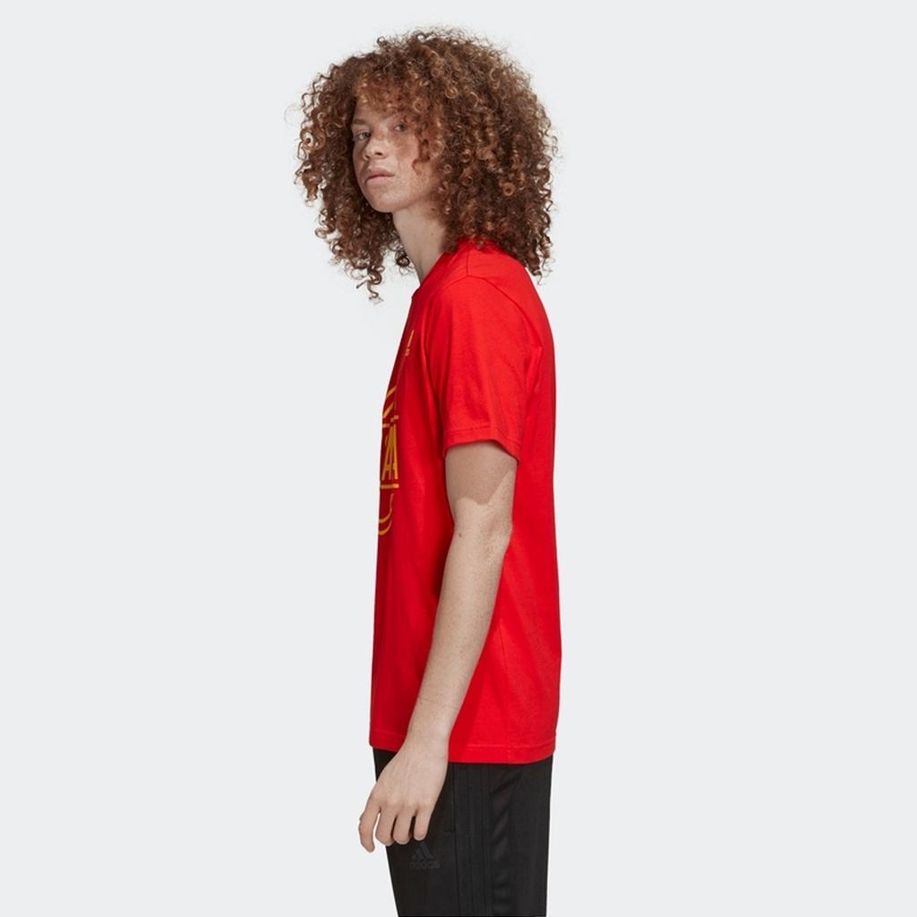 adidas Fußball Alphabet Sport Kurzarm T-Shirt Herren Oberteile Rot FT6051