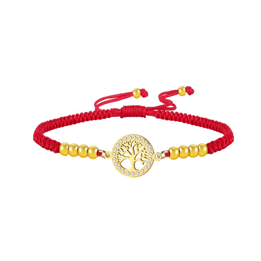 Couple Bracelets Simple Design Korean Hip Hop Diamond Tree Charm Hand Jewelry