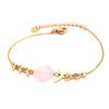 Les Trésors De Lily [Q1229] - Designer Steel Bracelet 'Boho' Pale Pink Gold - 40x12 Mm