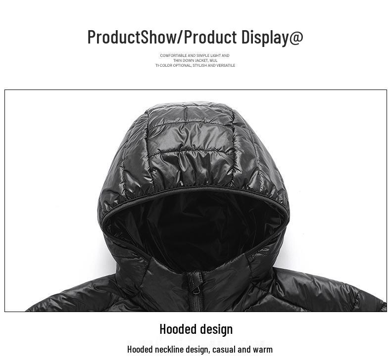 2024 Men's Lightweight Down Vest: Fashionable Stand-up Collar, Sleeveless, 50% Down.