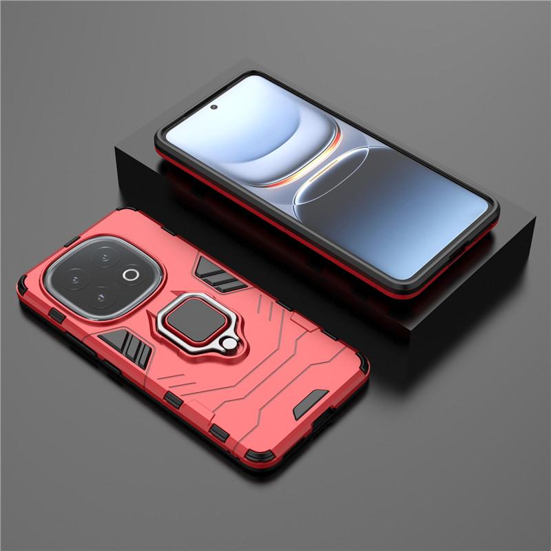 For iQOO 13 5G Case For Vivo iQOO 13 5G Cover 6.82 inch Armor Finger Ring Hard Shockproof Protective Bumper For Vivo iQOO 13