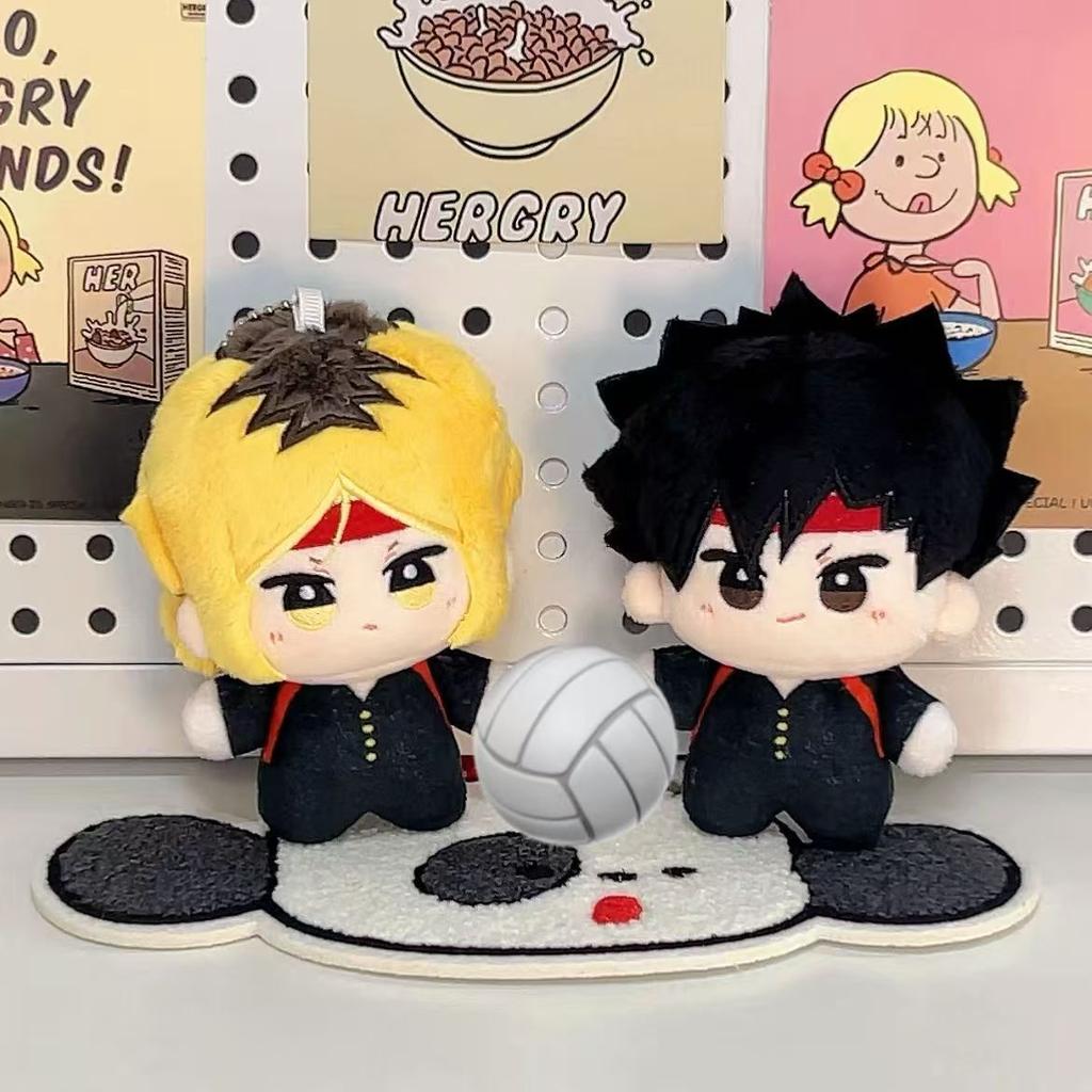 10cm Haikyuu! Anime Hinata Shoyo Akaashi Keiji Oikawa Tooru Neue Niedliche Plüschschlüsselanhänger Cosplay Cartoon Anhänger Plüschtier Geschenk Weihnachten