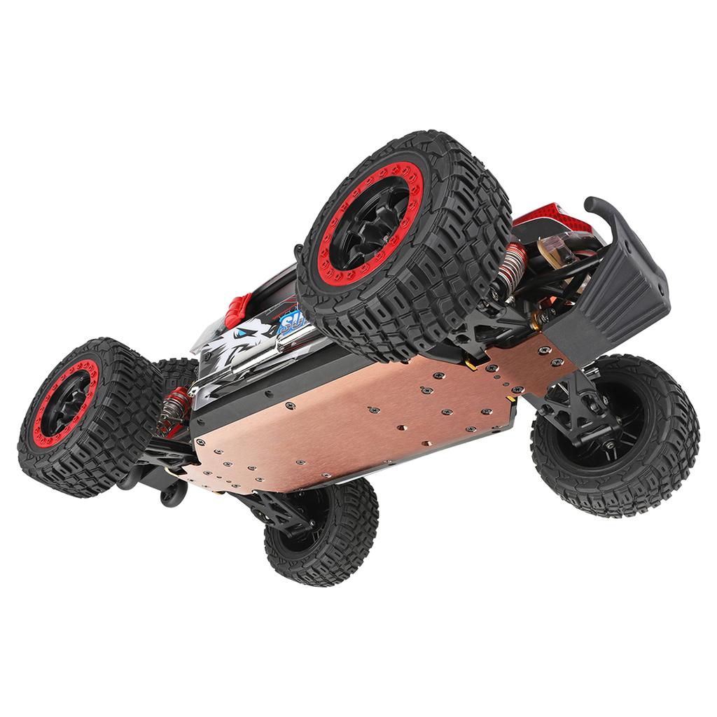 Remote Control Car, 2.4 GHz 60 KPH High Speed 4WD Electric Vehicle with Brushless Motor and LED Lights, Rechargeable