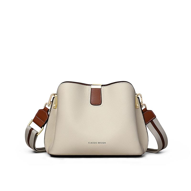 Bags for Women's Autumn and Winter New Women's Bag Bucket Bag Crossbody Bag Genuine Leather High-end Crossbody Shoulder Bag