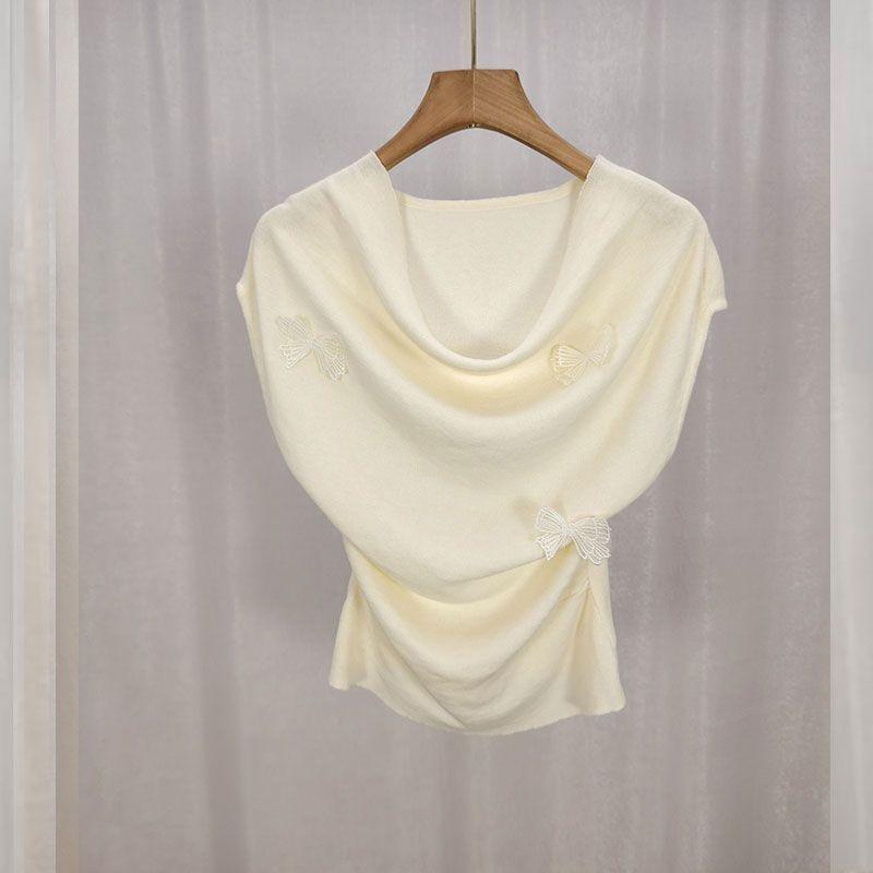 

Women Pink Cowl Neck Sleeveless Top Ruched Side Casual Blouse OneSize абрикосовий
