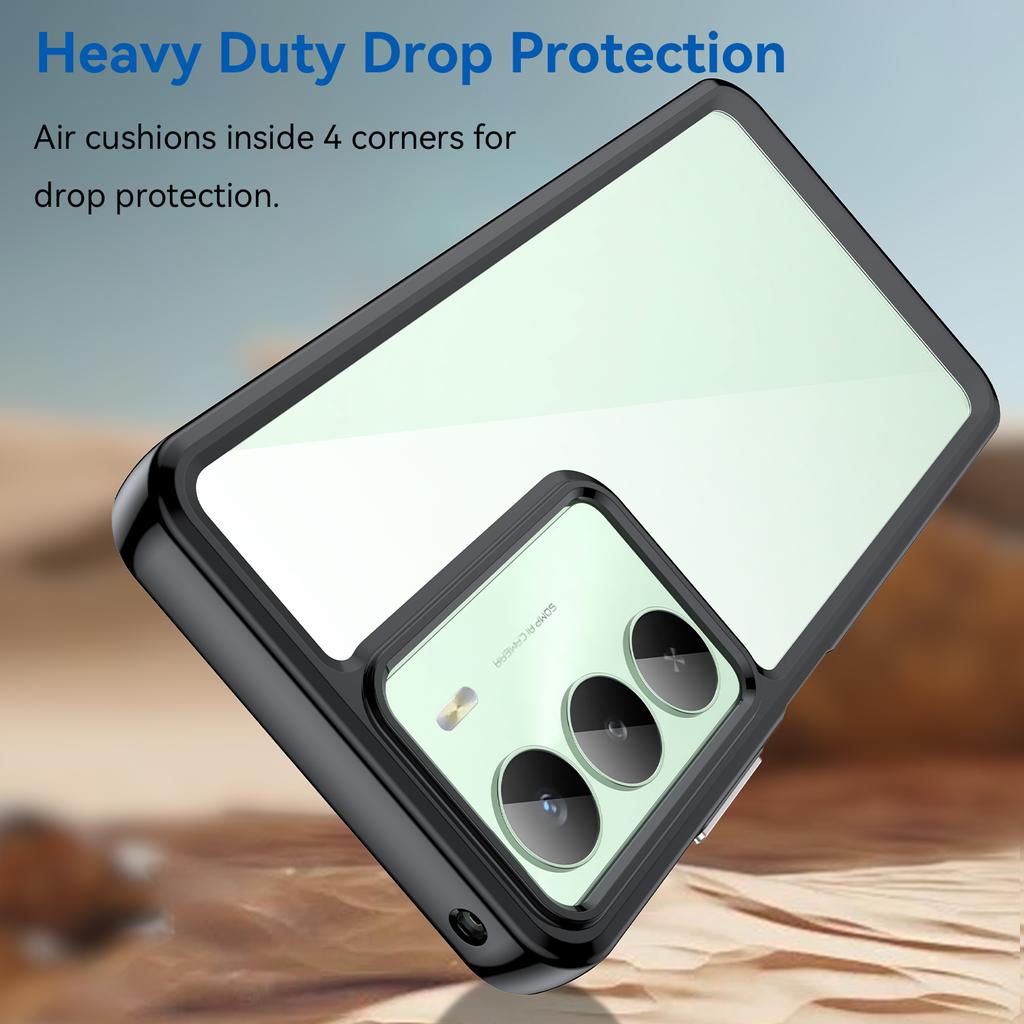 For Realme V70 5G/V70s 5G/14x 5G Case TPU+Acrylic Protective Clear Phone Cover