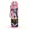 1 PZ Levriero da Lettura Cane 750ml Colore Plastica Borraccia Sportiva Tappo a Vite Anti-perdita con Cannuccia Pieghevole Adatta per Sport Ufficio Uso Domestico