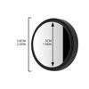 BOROLA Set of 2 Round Car Blind Spot Mirrors Auxiliary Mirrors 360 Degree Angle Adjustable Wide View (Black)