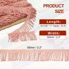 PATIKIL Pink Fringe Trim, 11 Yards x 55mm, Curtain Tassel Fabric Trim for Curtains, Sofas, Clothing, DIY Decorative Sewing