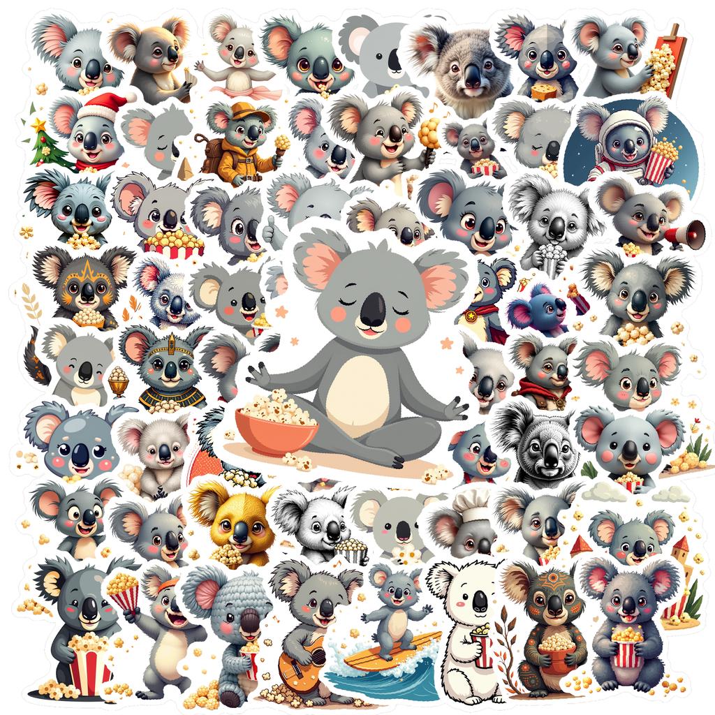 Waterproof Koala Vinyl Stickers - Cute Stickers for Notebooks, Laptops, Suitcases! Decorative Stickers for & Stationery.