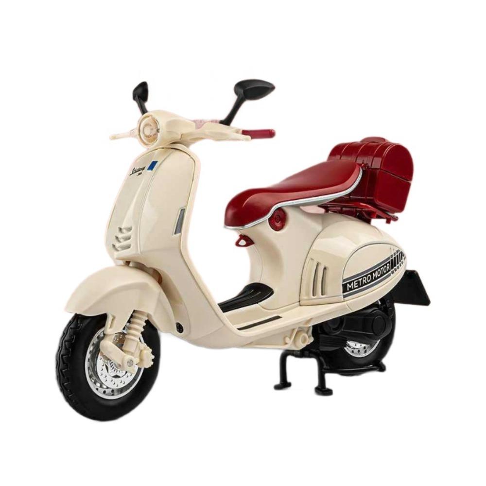 

Diecasts Vehicle Retro Motorcycles Cars Toys Sound Vehicles Light Music Toy Boy Children белый