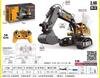Remote 2.4G Control Engineering Vehicle Toys For Boys 4Wd Alloy Excavator Bulldozer Construction Rc Car Toy Kids Birthday Gift