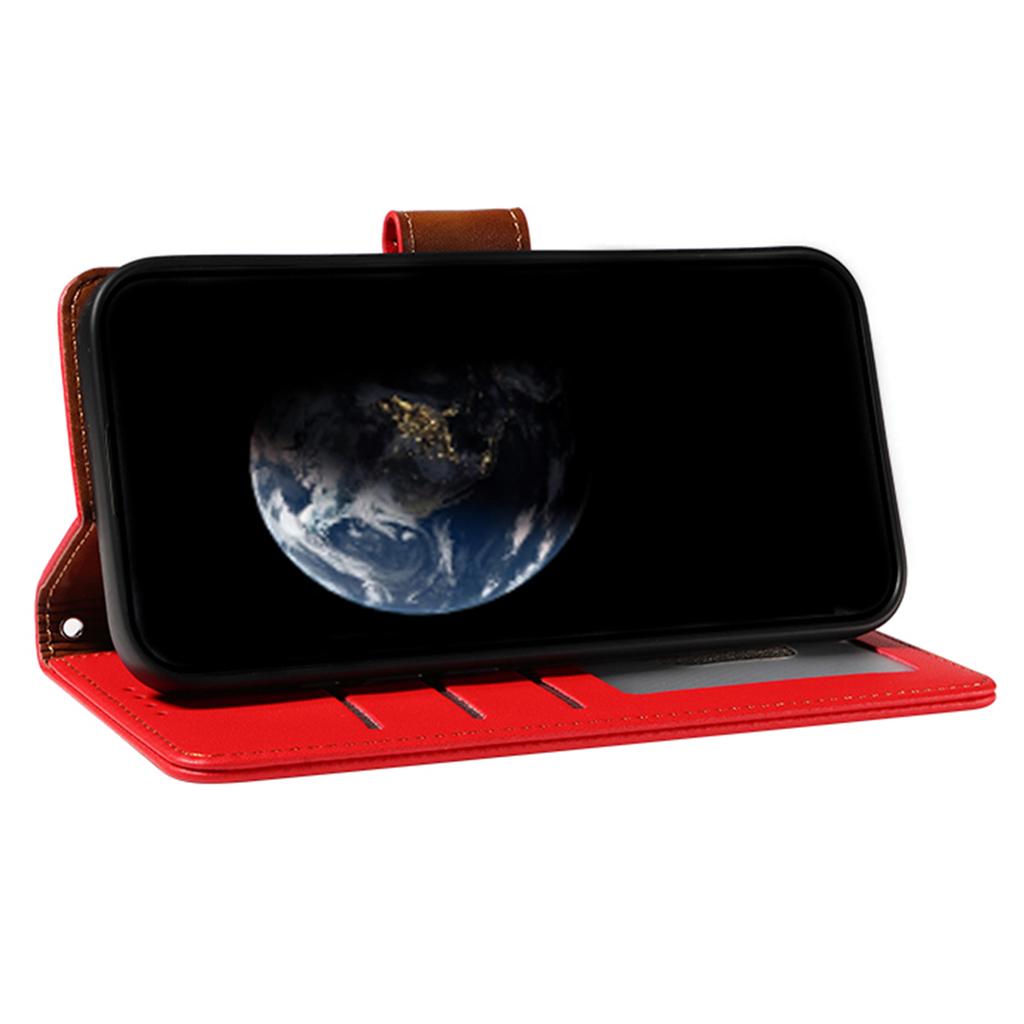 For Samsung Galaxy A25 5G (Global) (161.0 X 76.5 X 8.3mm) Case RFID Blocking PU Leather Wallet Flip Phone Cover with Wrist Strap