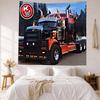 Kw Heavy Trucks Wall Decor Tapestry Art For Pet Memorial Birthdaywedding Party Backdrop Family Gift