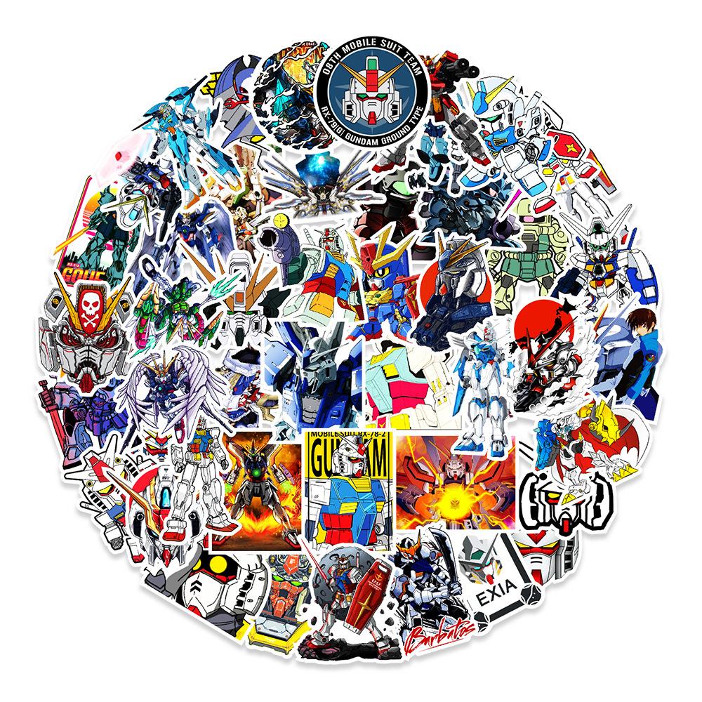 

50 Наклеек Граффити Гандам Автомобиль Чемодан Скейтборд Холодильник Наклейки для Украшения Водонепроницаемые