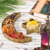 Moon Star Shaped Fruit Tray Iron Material Food Storage Container New Dinner Plate  Table Decor