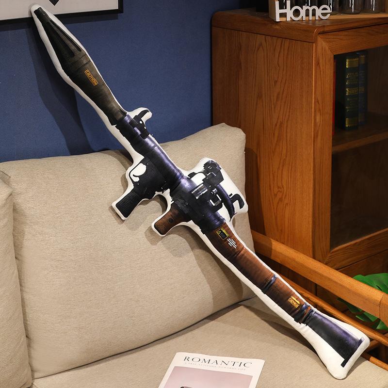 Simulationspistole Plüschkissen Bilder Drucken Revolver Scharfschützengewehr Schießkissen Dekoration Männer Geschenk