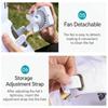 Adjustable Sun Hat Feature Solar Charging Build-in Cooling Fan Ideal For Beach Vacations And Camping Trip