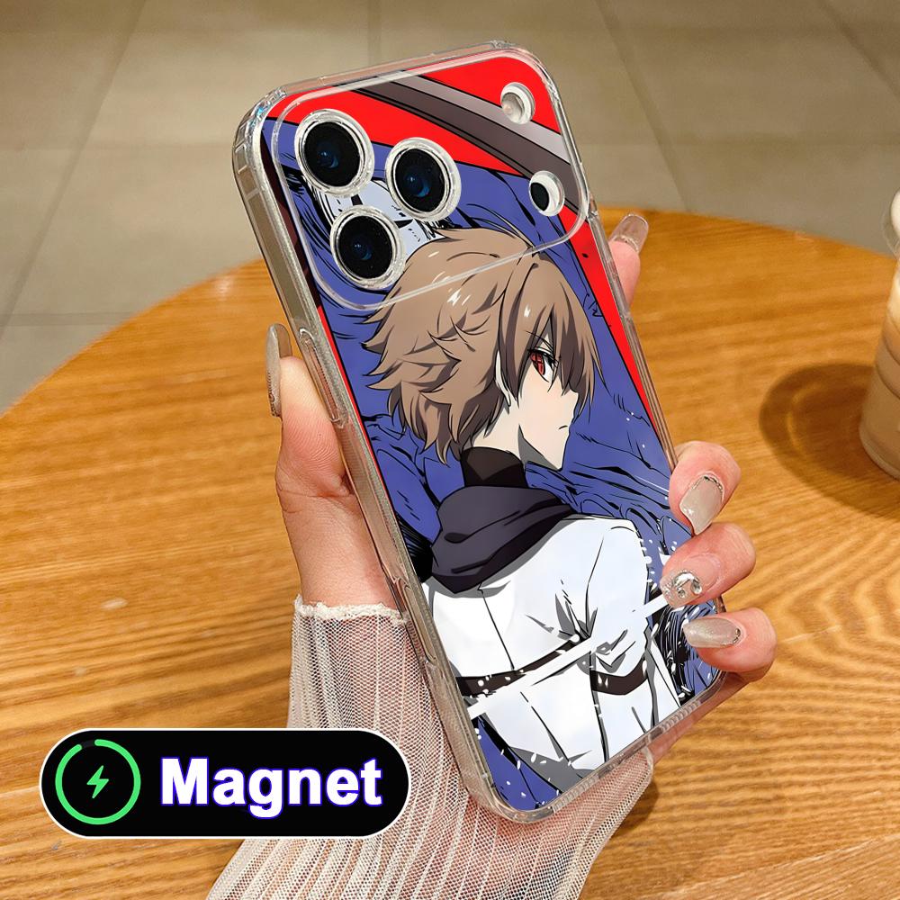 Akame Tatsumi Clear TPU Magsafe Mobile Phone Case for iPhone 17 16 15 14 13 12 11 Air Pro Max Plus Mini Colorful Cover