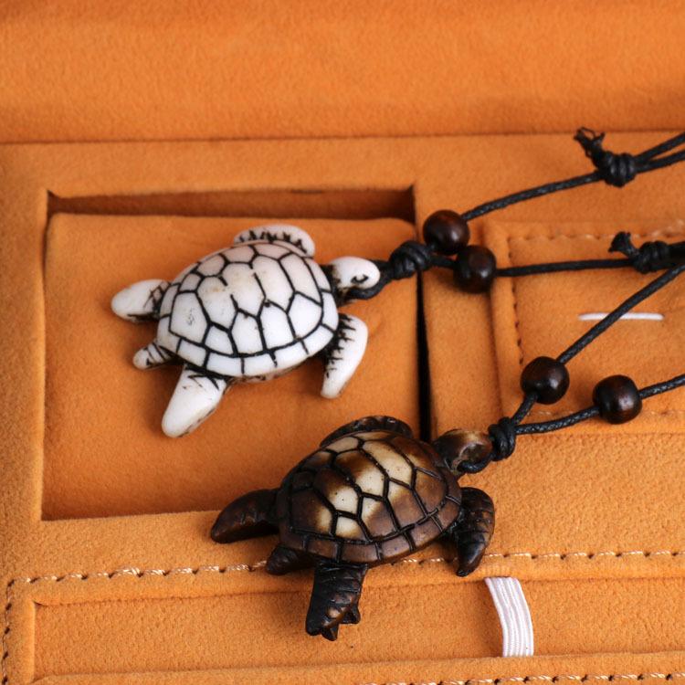 Marca de Moda Europea y Americana Tortuga Tortuga Colgante para Hombre Animal Retro Tortuga Collar