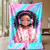 Mermaid s Coral Treasure Theme blanket Lightweight Warm Flannel Blanket Decorative Throw Blanket for Home Decoration