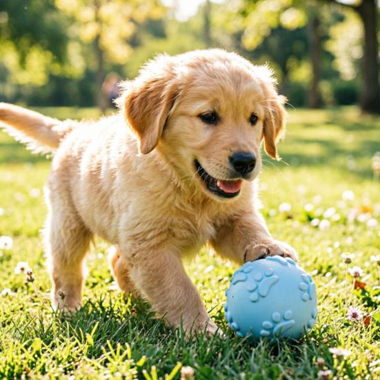 Squeaky Dog Ball Raised Texture Dog Chew Toy Bite-Resistant Puppy Teething Toy for Dogs Teeth Cleaning Boredom Relief