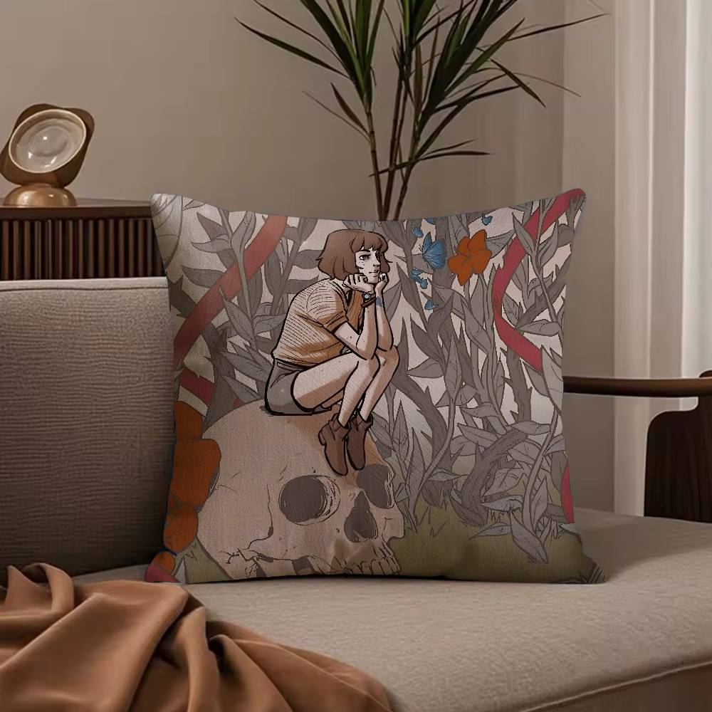 Life Is S-Strange Pillow Case Anti-dustmite Pillowcase Invisible zipper silky short plush Sofa cushion cover