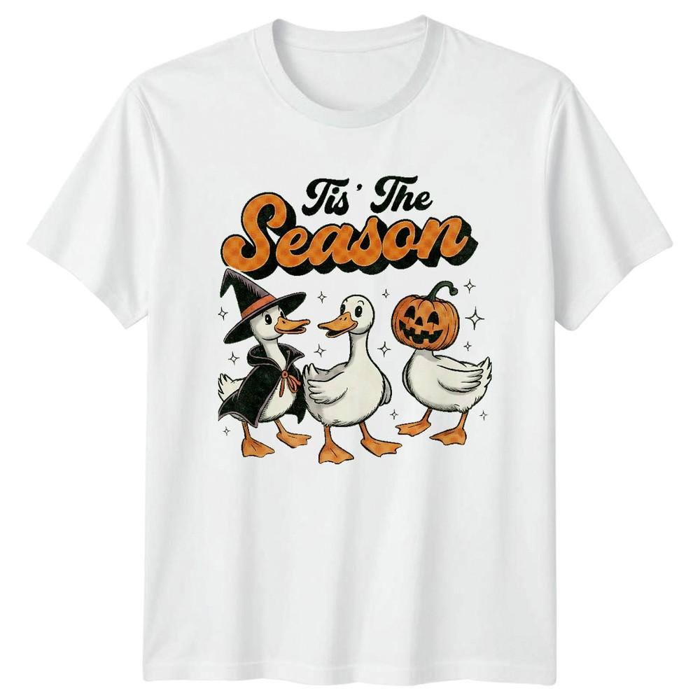 Tis The Season Halloween Ducks Holiday Unisex Unisexs Graphic Tee S