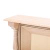 1:12 Dollhouse Fireplace Unpainted Birch Wood Miniature Furniture Decoration Accessories